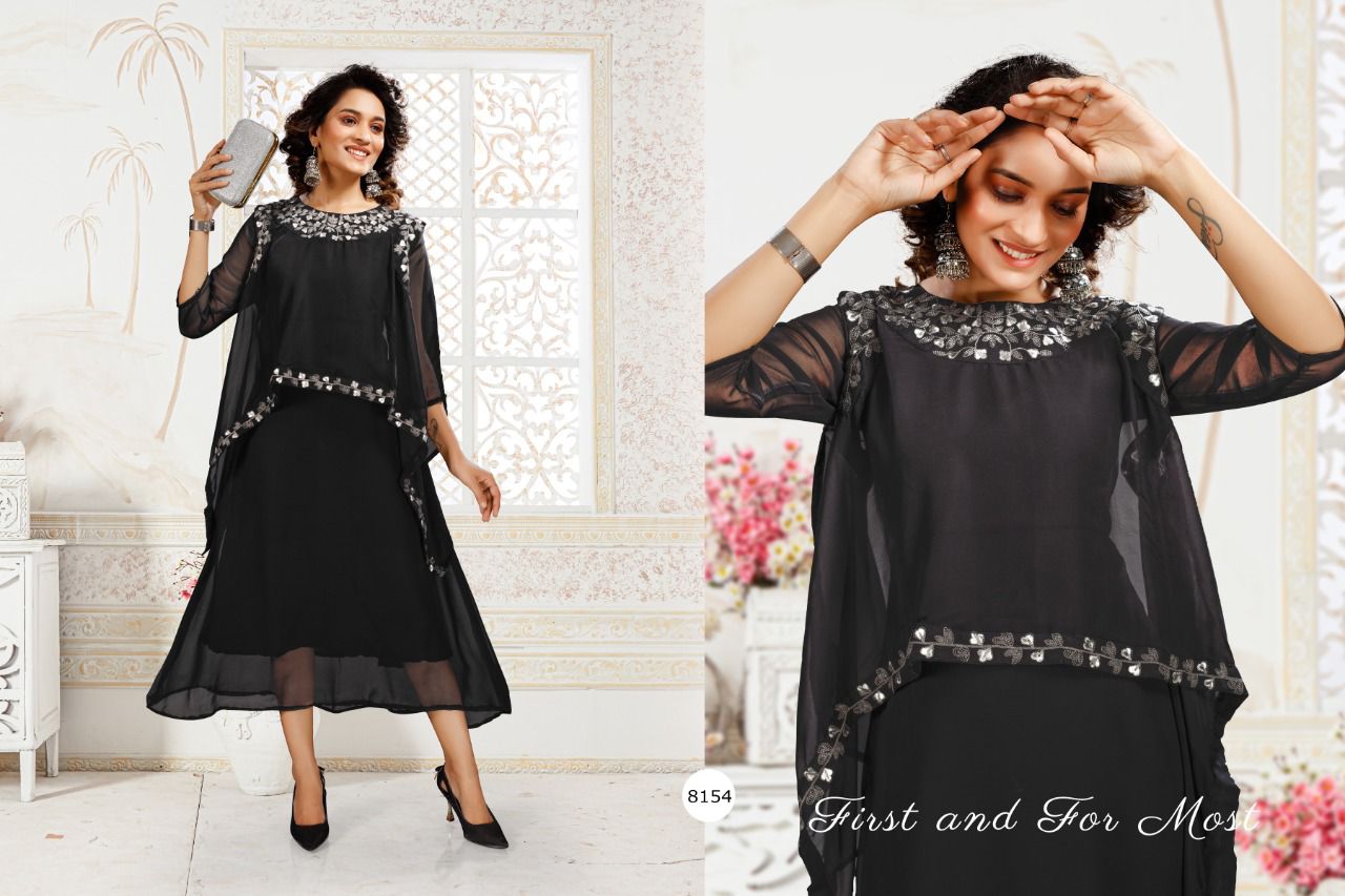 Tamanna 8154 New Fancy Wear Georgette Designer Kurti Collection